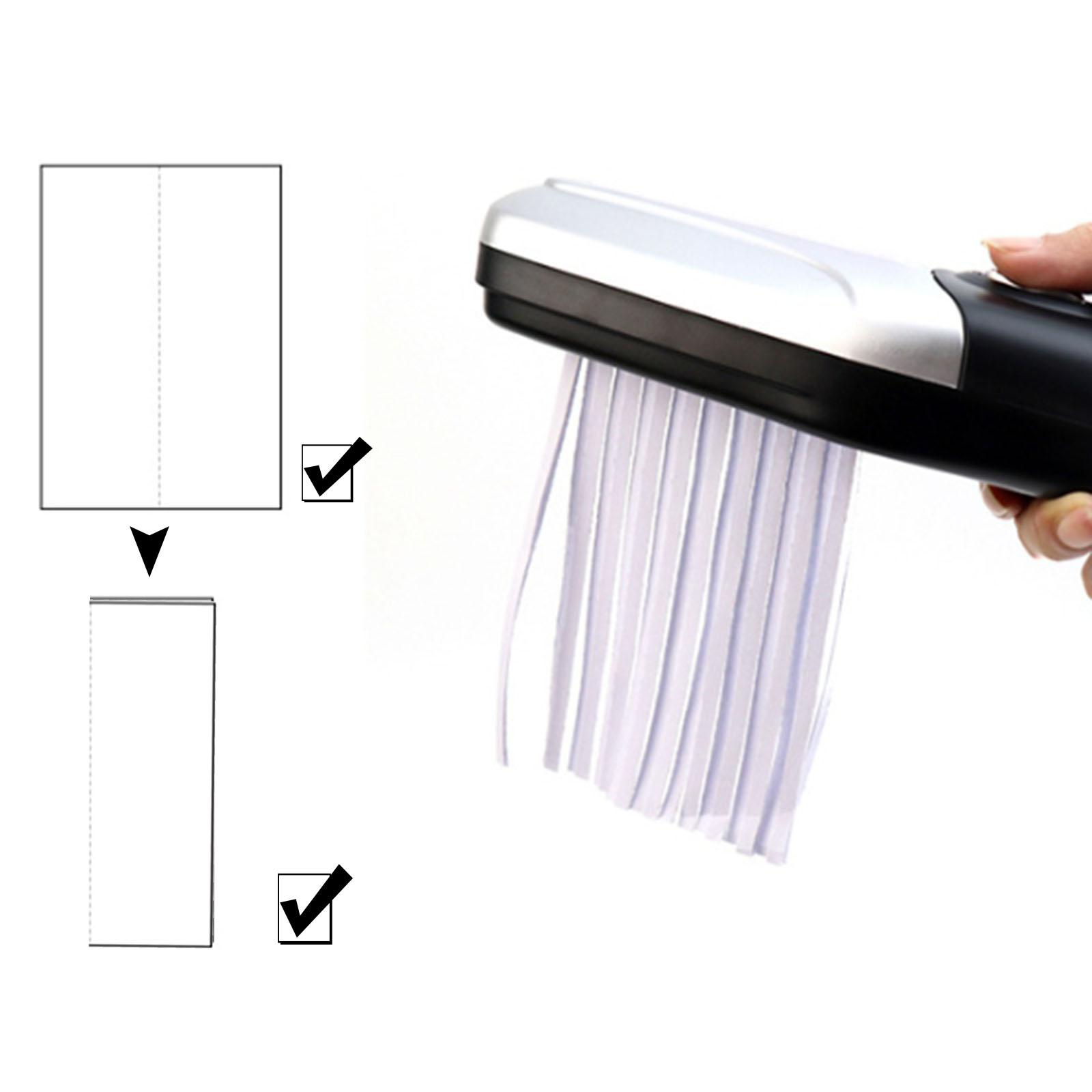 Trituradora de papel portátil de mano, herramienta de corte con USB/batería, capacidad de 2L, Mini cortador de papel para facturas de oficina, fotos de papel
