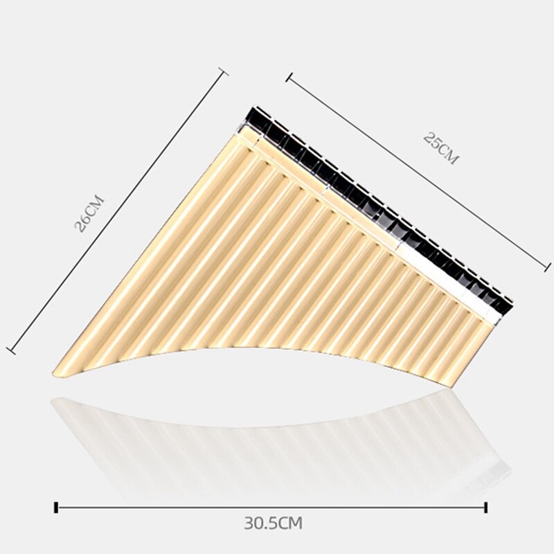 Pan fløyte 18 rør multifunksjon panpipe harpiks for skoleelever musikkinstrumenter musikkinstrumenter forsyninger