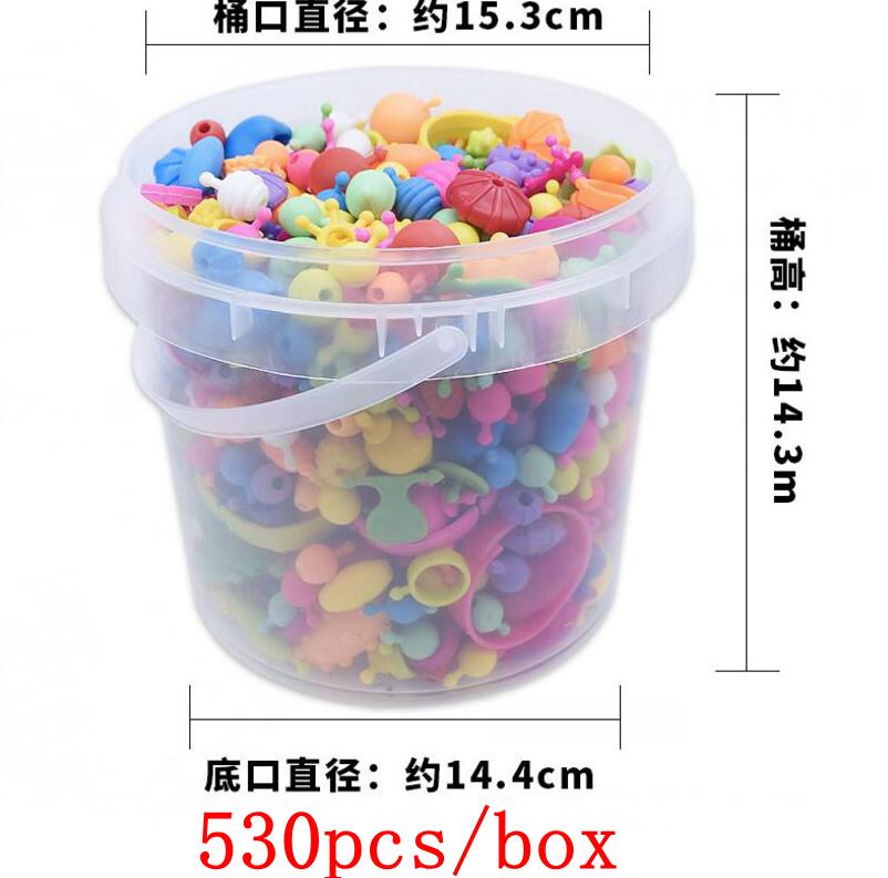 Pop Kralen Speelgoed Snap Samen Ketting En Armband Ambachten Sieraden Mode Kit Diy Educatief Kid 'S Speelgoed Craft Diy Sieraden speelgoed: about  530pcs