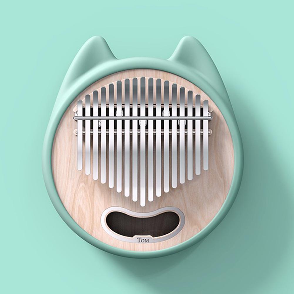 Nalu TK-C1 Kalimba 17 Keys Cartoon Thumb Piano for Performance Kids Beginner: green