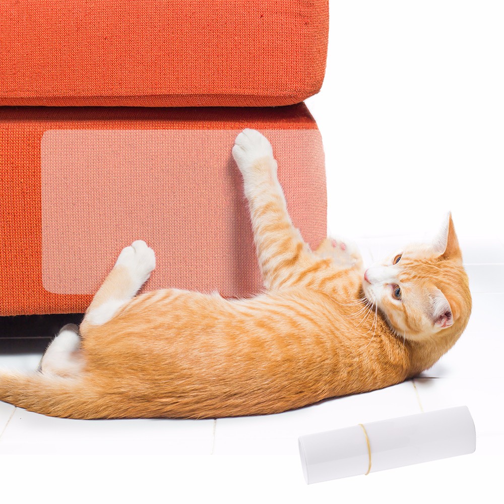 QQQPET, 4 Uds., Protector de arañazos para gatos, rascador de árbol de gato, Protector de poste para rascador de gatos, almohadillas para pata de mascota Fu