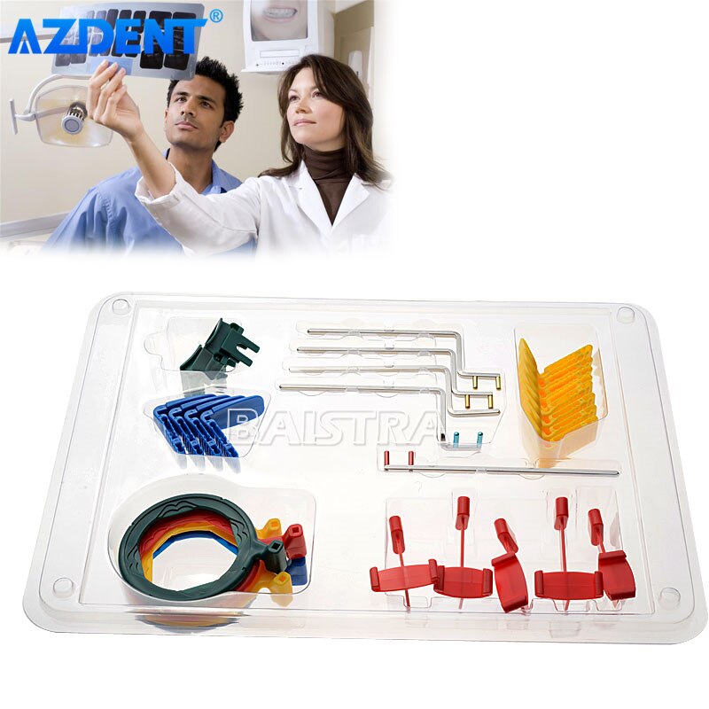 AZDENT X-ray Sensor Holder Sensor Positioner Dental Intra Oral X-Ray Film Positioning System Complete Colorful