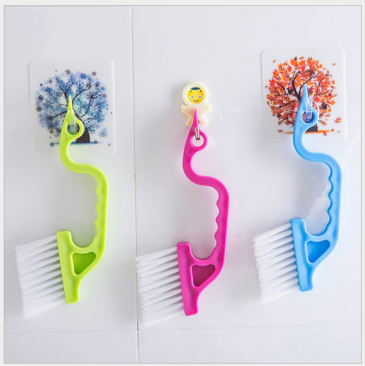 Brush Air Louvers Brush Tube Hand-held Slit Trench Doors Cleaning broom Random Color: Default Title