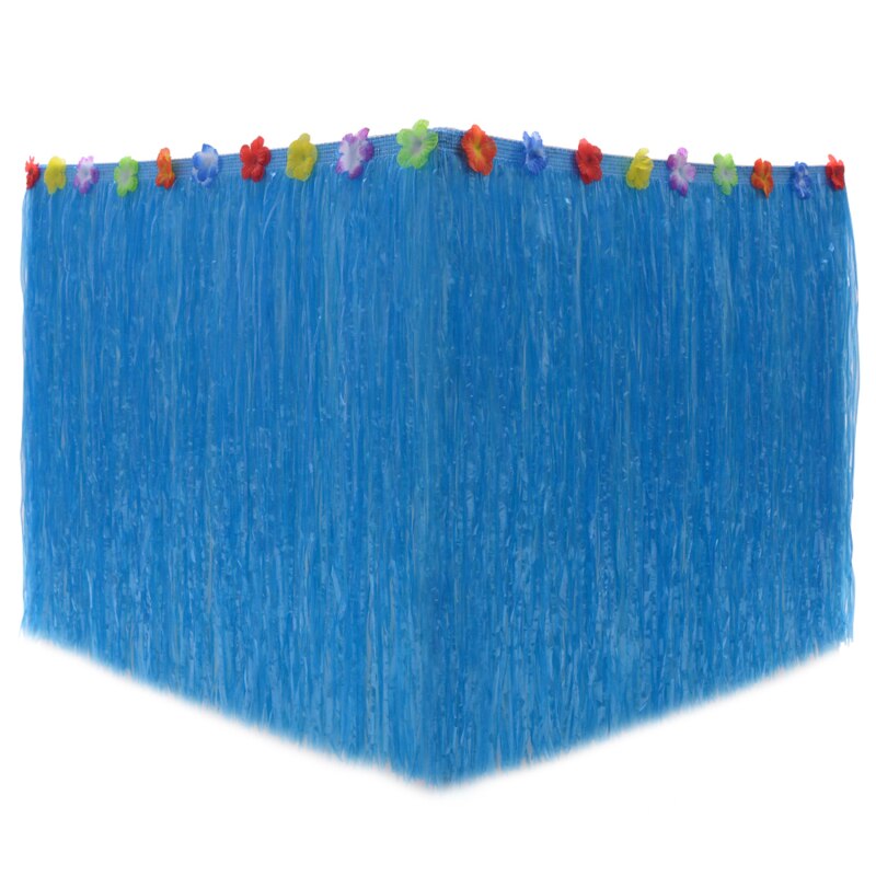 Table Skirt For Tropical Hawaiian Party Decorations Beach Party Decorations Supplies Adult's Kid's Birthday Table Cover Decor: Blue