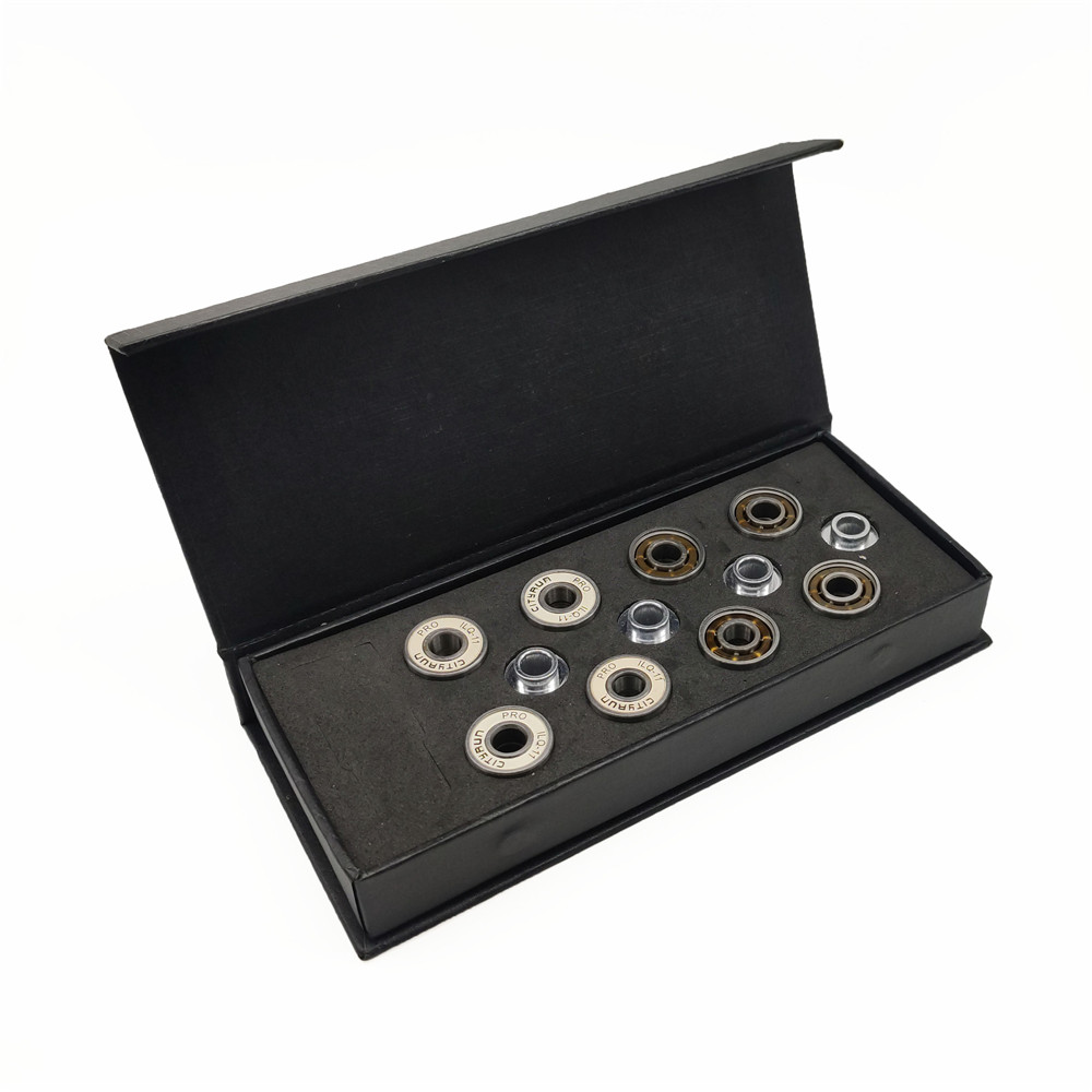 CITYRUN Skate Bearings 16 Pieces With 8 Bushings ILQ-11 608RS Inline Skates Bearing Spacers CT 7 Beads Chrome Steel Lubricated: Default Title