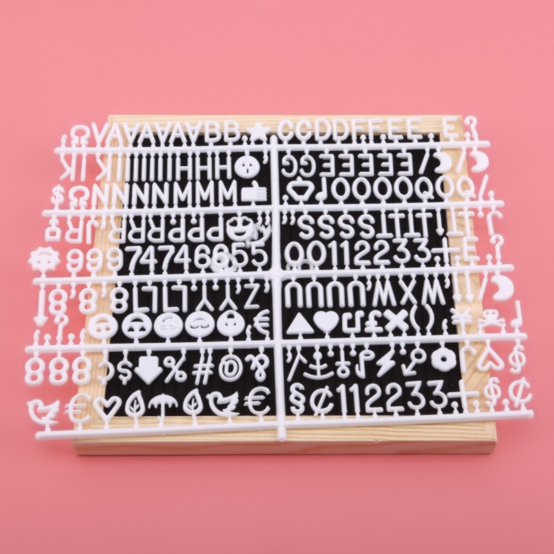 460 Letter Board Handmade Felt Decoration Message Board Can Change The Symbol Number Home Office Message Board Decor: Black