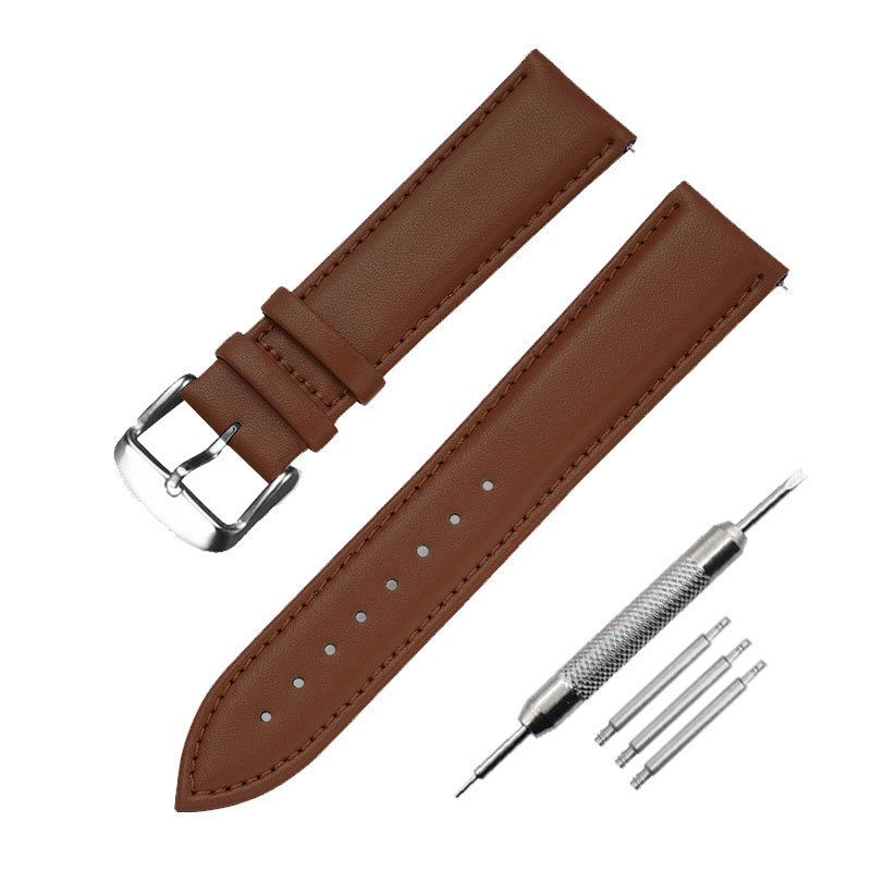Soft Watch strap 8mm 10mm 12mm 14mm 16mm 18mm 20mm 22mm 24mm Men leather Women Watch band Part Purple Green Blue: Multicolor / 12mm