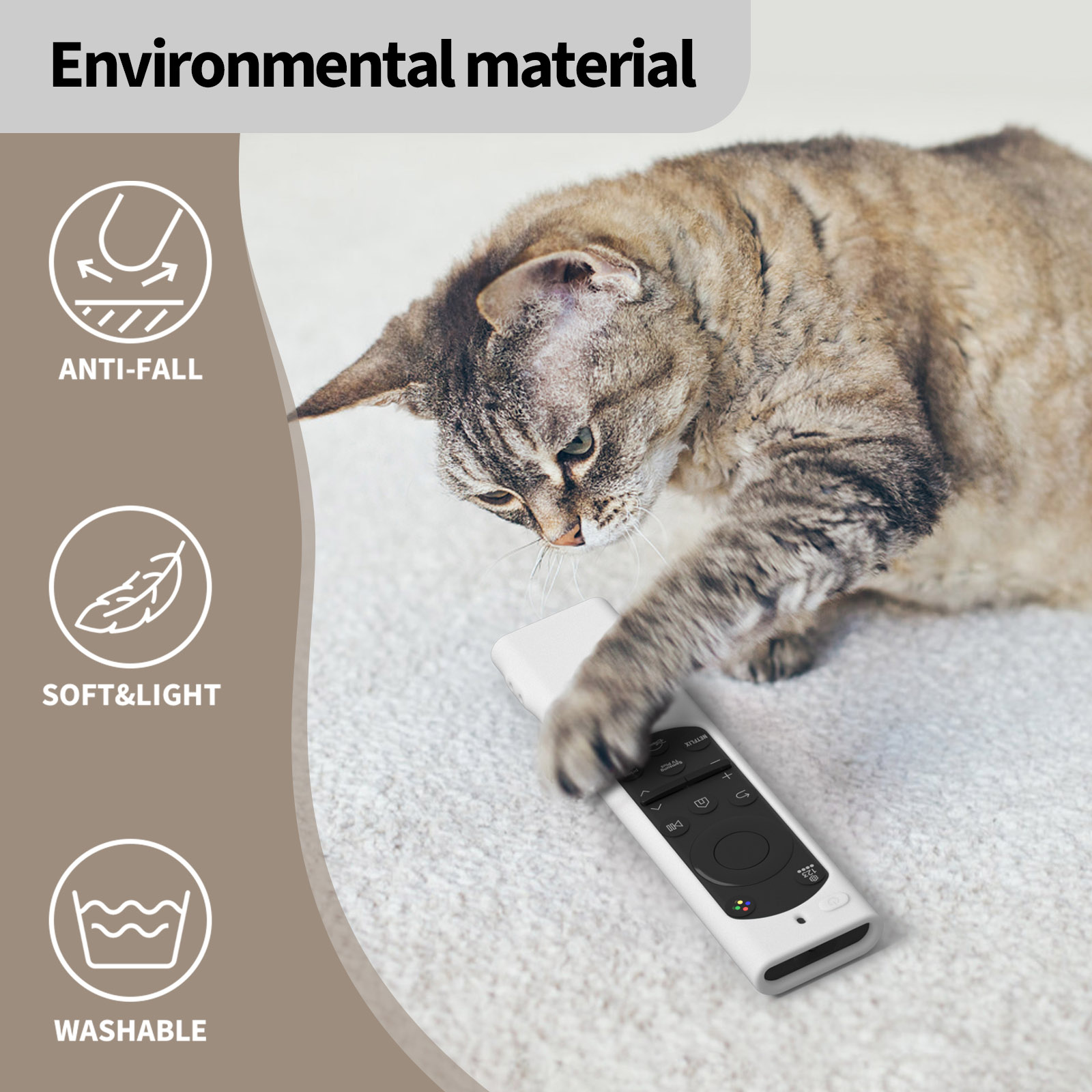 Custodia per telecomando TV per Samsung BN59-01385A/01388A/01388H TM2180E Protezione remota Custodia in silicone antiscivolo antiurto