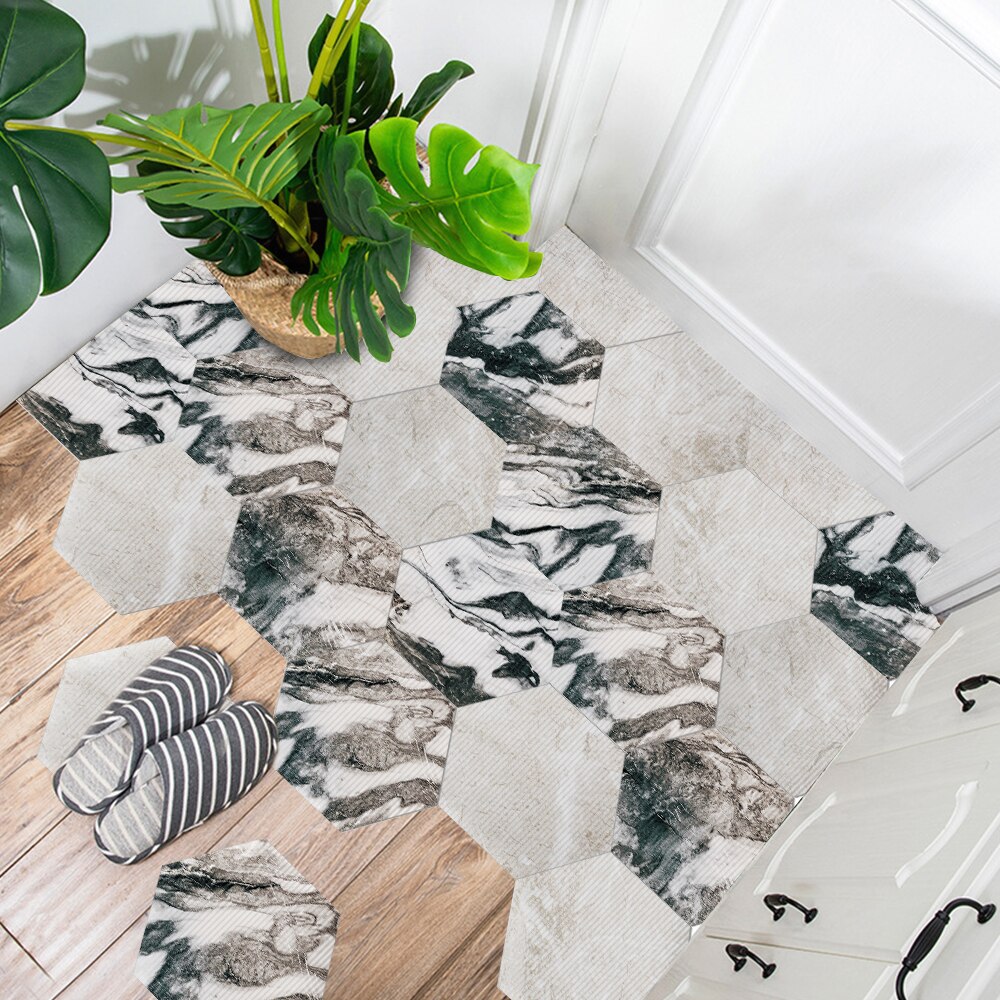 floor stickers floor stickers tile wall stickers self-adhesive kitchen floor non-slip decorative hexagonal stickers