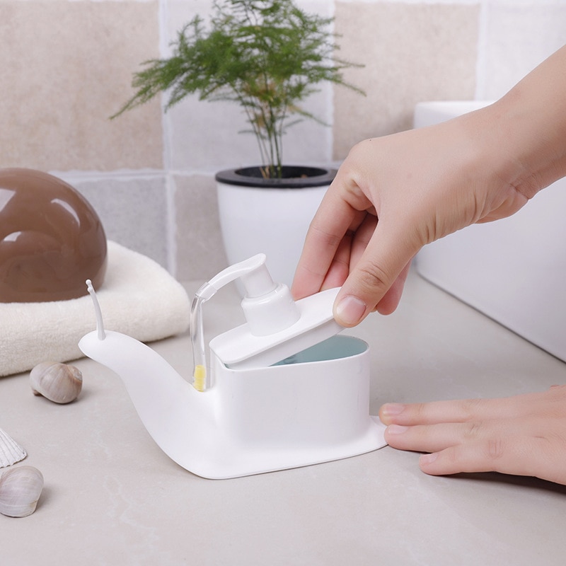 Bathroom Shampoo Dispenser Snail Shape Hand Soap Liquid Shampoo Shower Container MJJ88