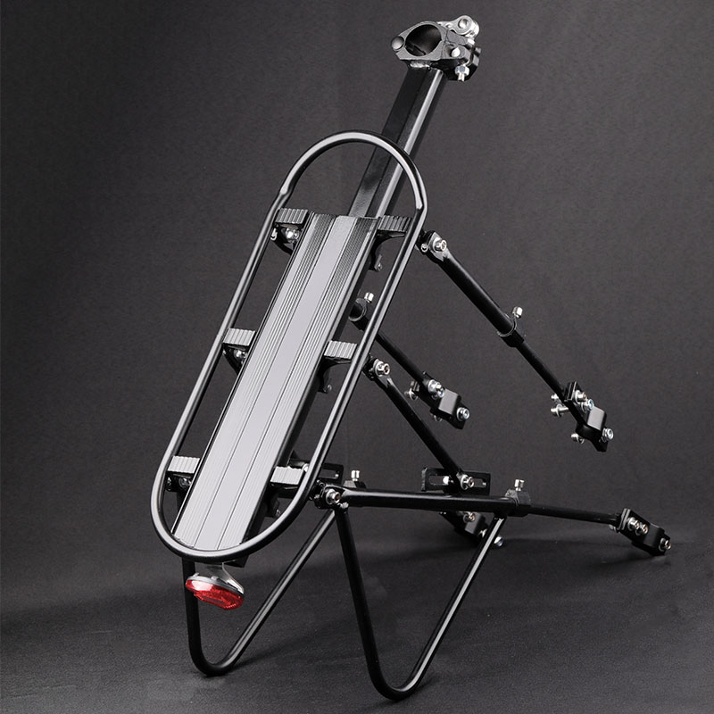 Deemount Zware Fiets Bagagedrager Achter Cargo Rack Stand 24-29 ''Fiets Kofferbak 100 Kg Belasting Fit 4.0'' Vet Bike Tire