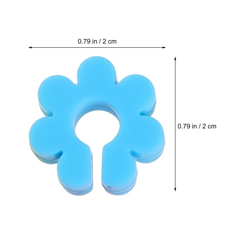 Marqueurs de verre à vin en Silicone en forme de fleur, 8 pièces, breloques en verre à vin, pour Bar de cuisine, couleurs assorties