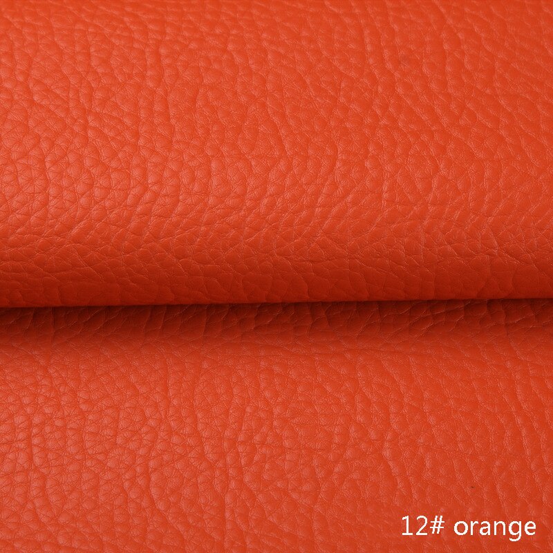 50*135cm PU Litchi Pattern Faux Leather Fabric Artificial Synthetic Leather DIY Sewing Bags Belt Sofa Leather Decor Material: 12
