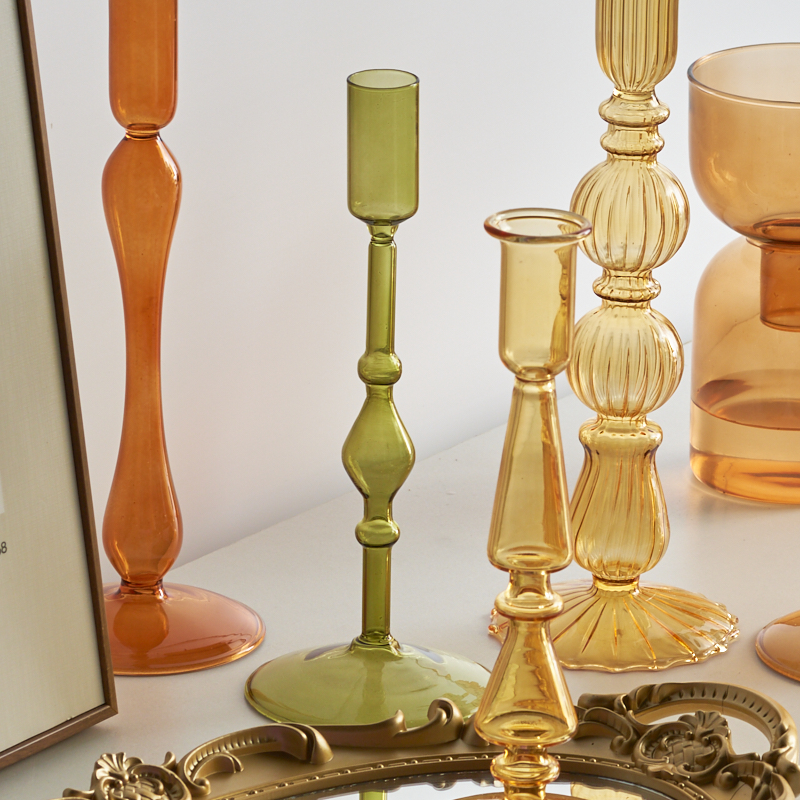 Candelabro de cristal para Decoración de mesa de boda, velas y portavelas para decoración del hogar, , Floriddle