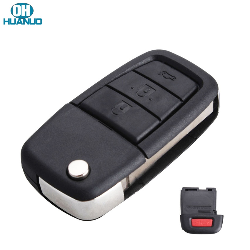 4 Buttons Remote Flip Key Shell Case Fob with 3 Button +1 Panic for VE HOLDEN Commodore PONTIAC G8