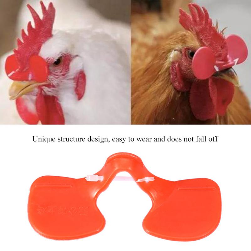 100 Uds pollo ojos ojo gafas gallina picoteando la prevención para aves de corral Waresale