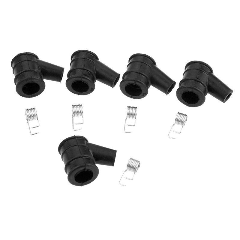 5Set Chainsaw Spare Parts Ignition Coil Cap+Springs 2Stroke For 4500 5200 5800 Chainsaw Parts