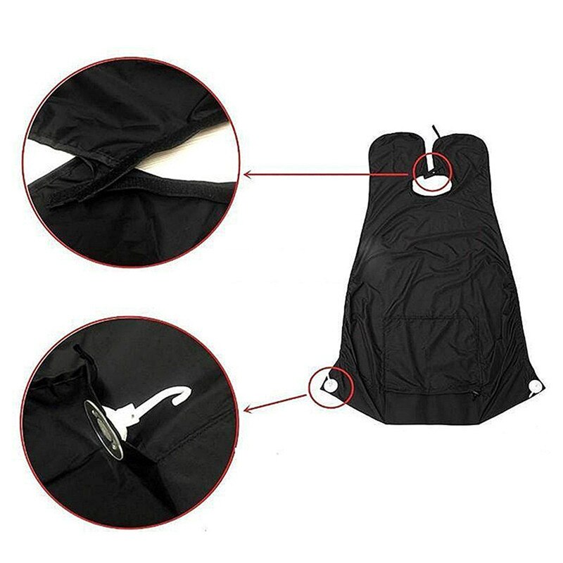 Baard Catcher Voor Scheren En Trimmen Waterdichte Non-stick Schort Voor Mannen Baard Cape Met 2 Zuignappen En haak Accessoires