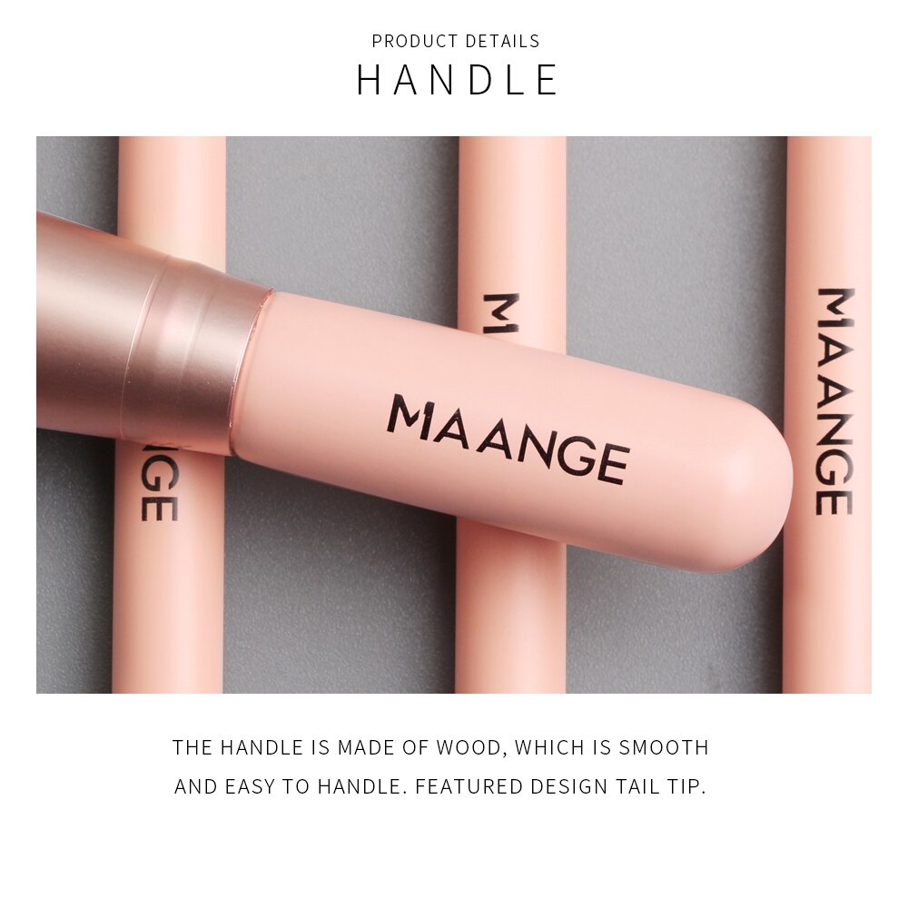 MAANGE 4 Pcs Mini Makeup Brush Set With Micro Crystal Hair Powder Blush EyeShadow Eyeliner Lip Multifunctional Soft Makeup Brush