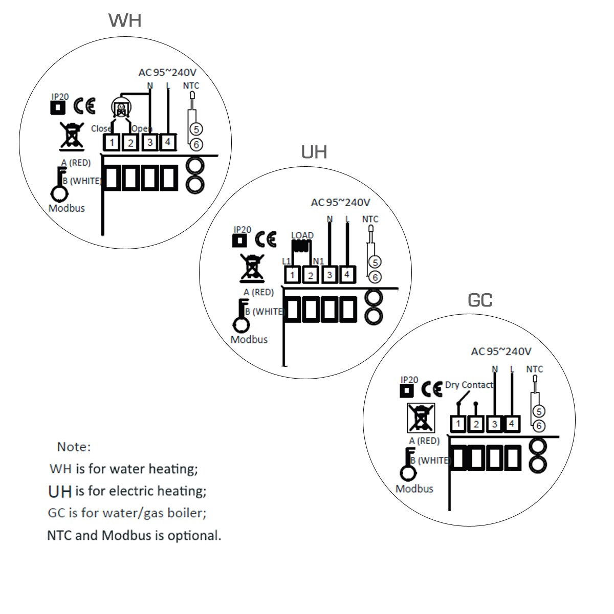 Temperaturregulator til el gulvvarme vand/gas kedel med lcd skærm wifi smart termostat med tuya app styring