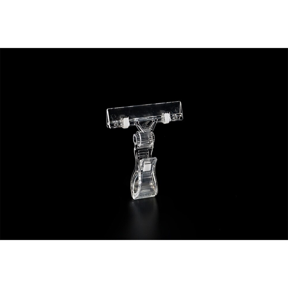 Pop Rotatie Clear Prijskaartje Houder Met Draaibare Clip