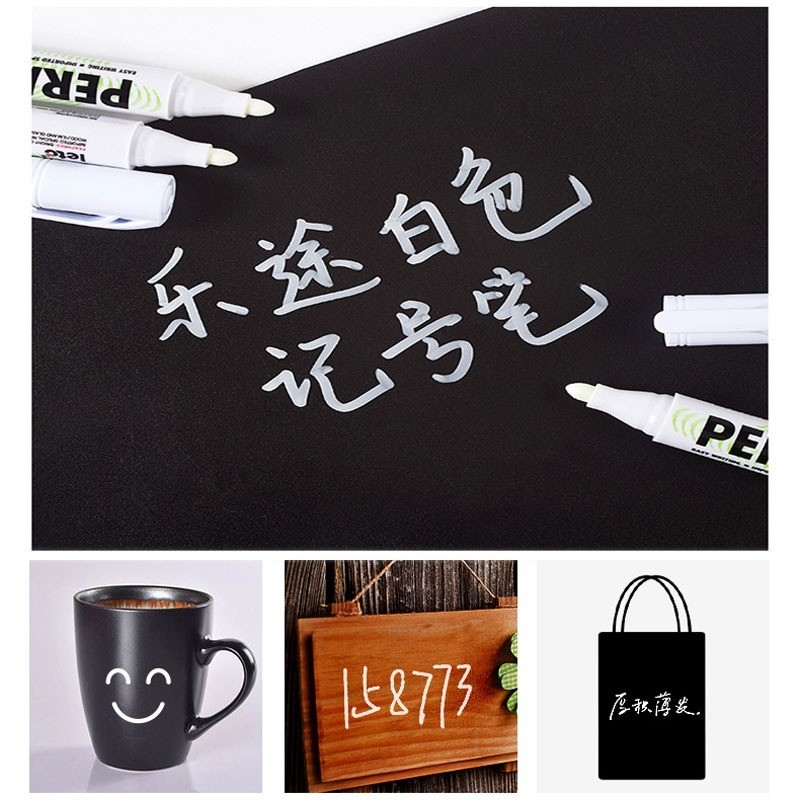 1/2/5 Stuks Olieachtige Witte Marker Pen 3.0Mm Olieachtige Waterdichte Witte Gel Pennen Schrijven Tekening Graffiti Briefpapier Wrting Schoolbenodigdheden