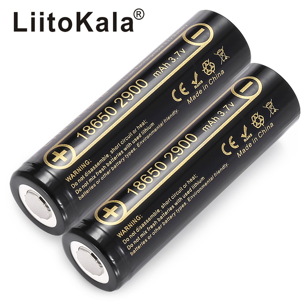 LiitoKala-pilas recargables de ion de litio, Lii-29A de 18650 mah, originales, nuevas, para INR 2900, 18650 V, 3,7 mAh