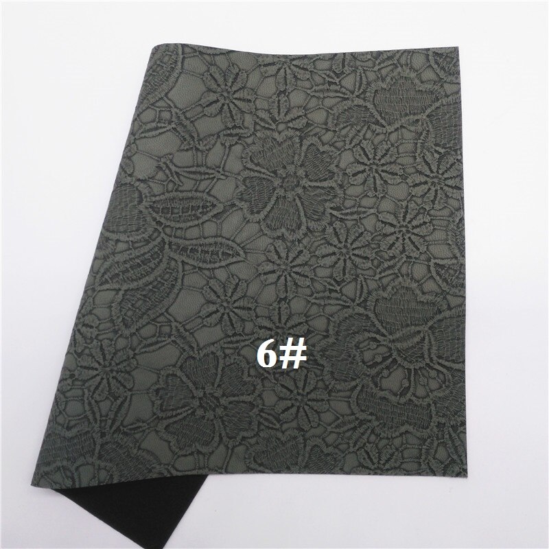 Glitterwishcome 21X29CM A4 Size Vinyl Voor Bows Iriserende Reliëf Bloemen Leer Stof Kunstleer Lakens voor Bows, GM604A: 6