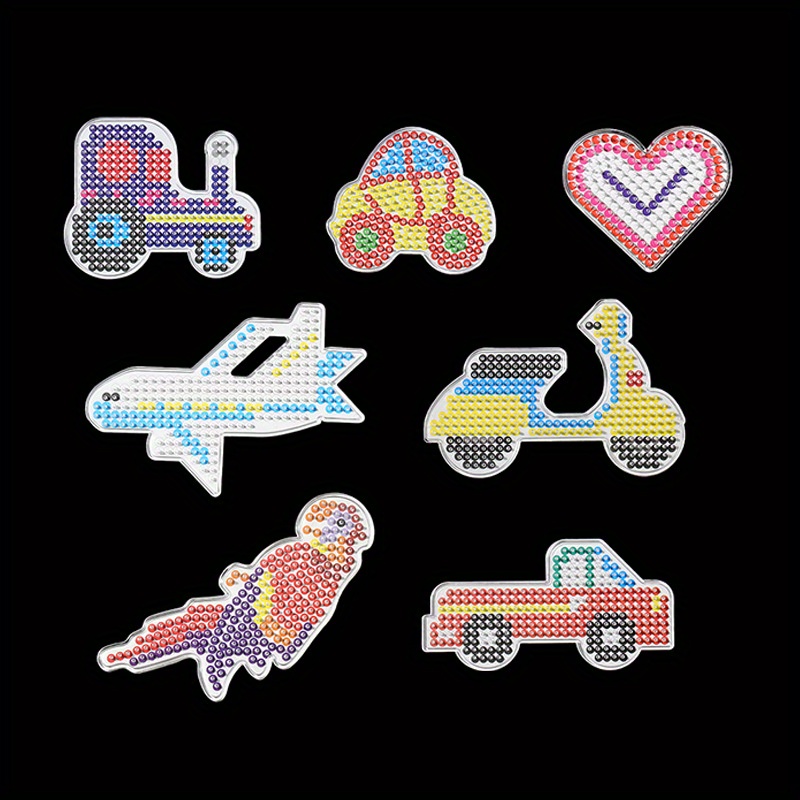 20pcs Small Template with Pattern Hama Beads 5mm Pegboards Board Perler Tool Fuse Beads Jigsaw Puzzle Template Educational Toys