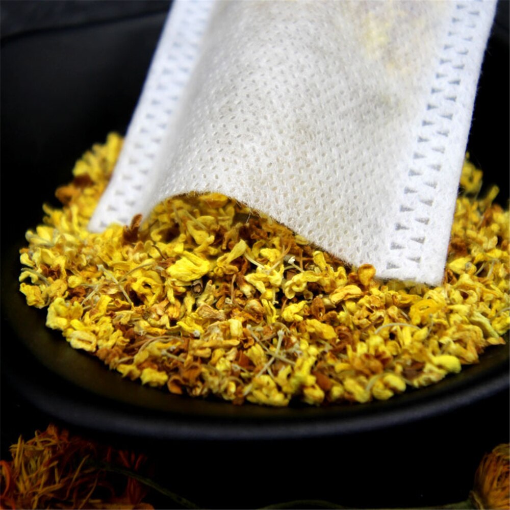 5.5*7 8*10 10*15 Cm Verwijdering Theezakjes Lege Geurende Theezakjes Emptyseal Filter Papier 100 stks/partij Wegwerp Theezakjes Met String