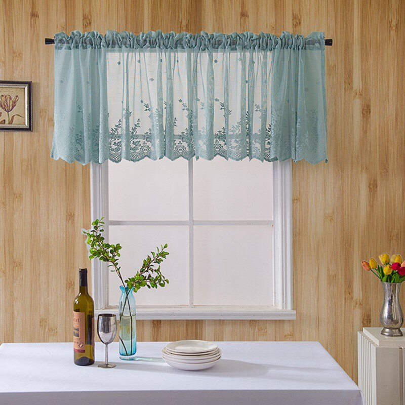 Lace Kitchen Curtains Embroidered Translucent Curtains Used To Decorate Kitchen Restaurants Cafes And Pubs