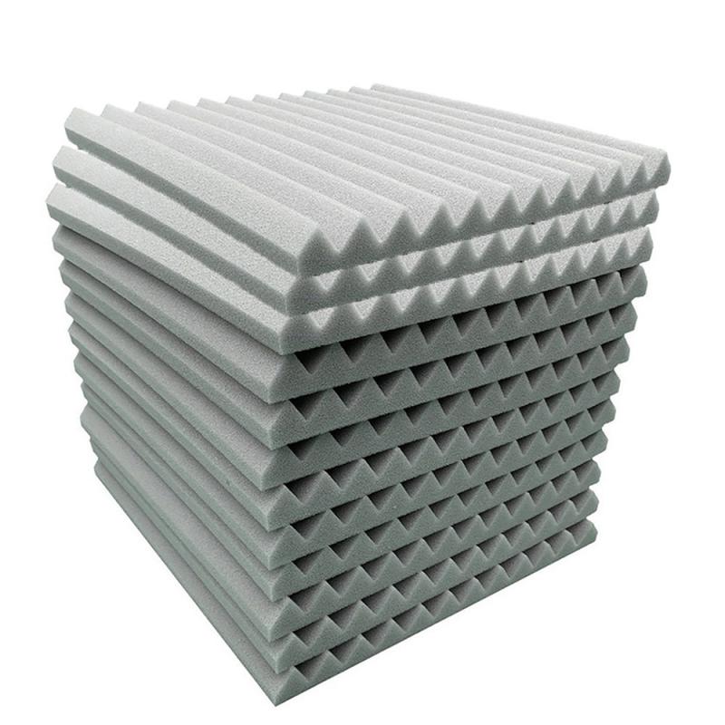 Neue 12 Stck Akustische Platten Schallschutz Schaum Akustische Fliesen Studio Schaum Klang Keile 300x300x25mm: 05