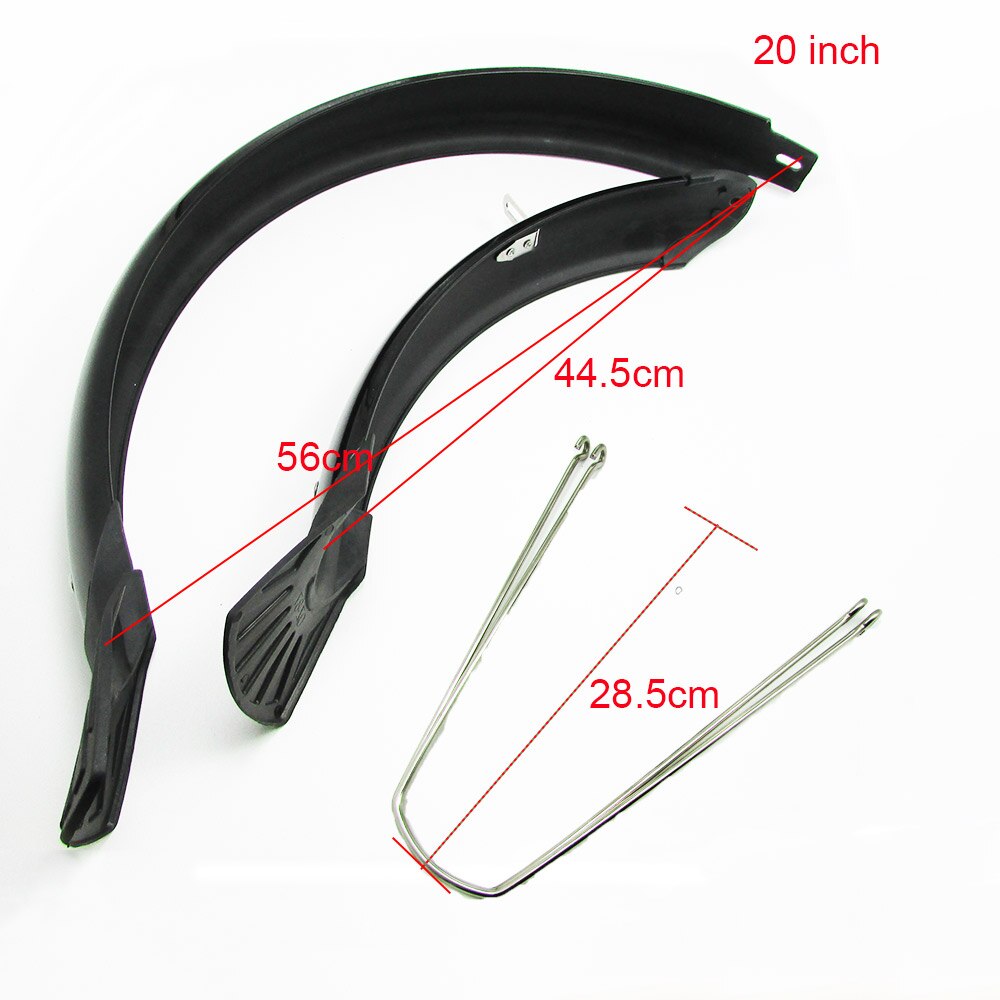 16 20 26 Inch Mtb Road Fiets Spatbord Voor Achter Fenders Chrome Plastic Mountainbike Fenders Set Spatborden Fiets Accessoires