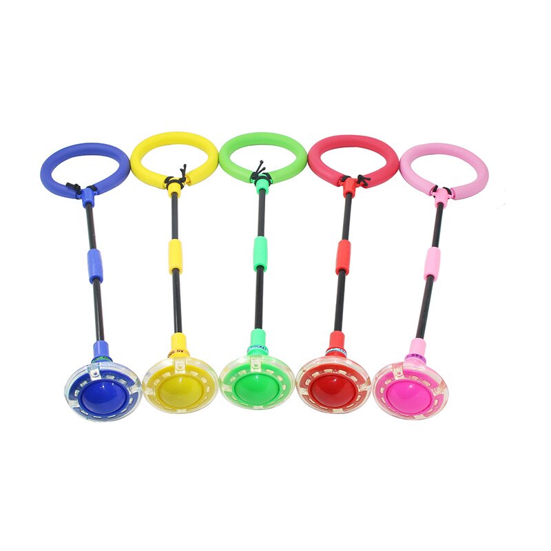 LED-Blitz Rad Überspringen Seil Einzel Fuß Springen Ball freundlicher Erwachsene ÜSpund Spielzeug Fitness glühend Sport Springseil