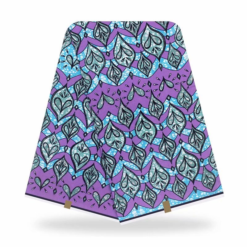 Seneste originale ægte afrikansk voks 100%  bomuldsstoffer stof med afrikansk vokstryk 6 yards til syning  y20702-6: Som billede 9