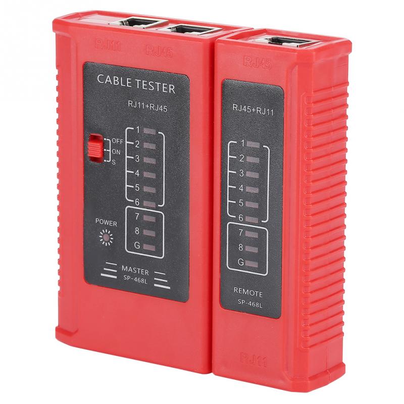 WZ-468 RJ45 and RJ11 Network Cable Tester Ethernet LAN Network Test Tool Wire Lead Testing Tool Network Measuring Tools