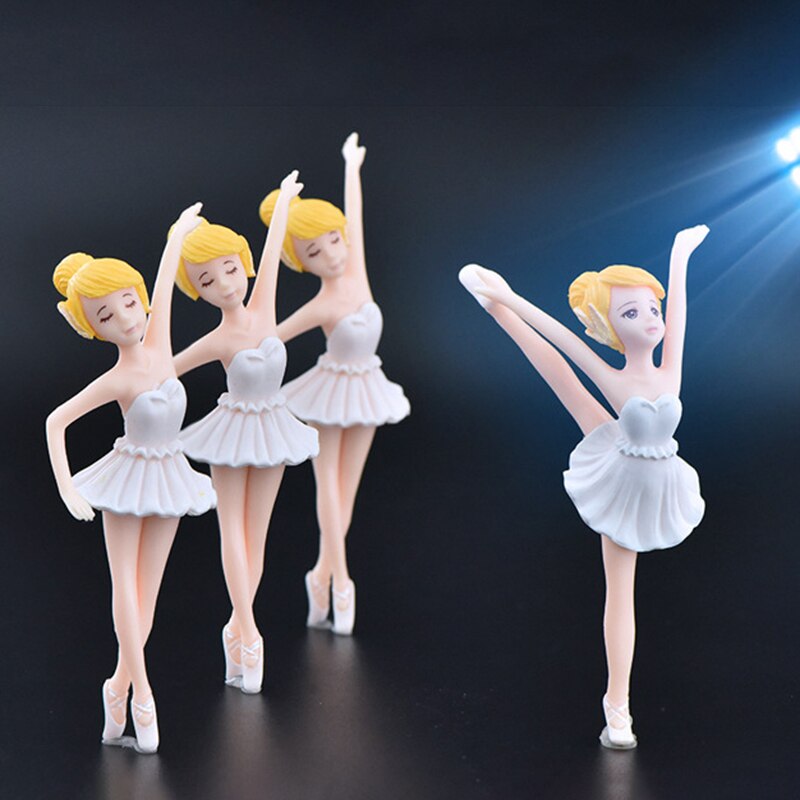 Dansen Ballet Meisje Fairy Miniaturen Beeldje Ornamenten Sleutelhanger Poppenhuis Accessoires