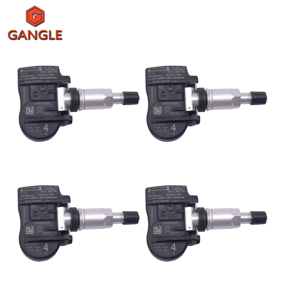 4 stk / parti dæktryksensor tpms 407003 vu 0a 40700-3 vu 0a til opel vauxhall movano combi renault talisman dæktryk