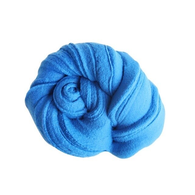 1 sacchetto di Vendita Calda FAI DA TE di Cotone leggero di Argilla 3D Soffice Schiuma Slime Profumato Alleviare Lo Stress Non Borace di Istruzione Del Mestiere di Fango antistress giocattolo: Blu