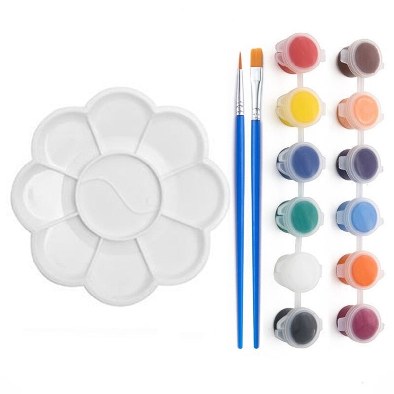 Juego de Mini lienzos de pintura acrílica, Kit de lienzo de pintura con paleta de pinceles para dibujo de niños, caballete pequeño