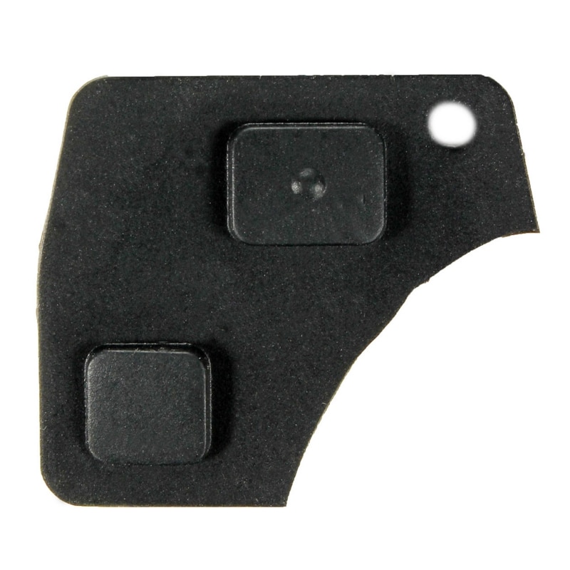 Zwart 2 Knop Auto Auto Key Lederen Afstandsbediening Sleutel Accesso Fob Reparatie Kit Schakelaar Rubber Pad G07 Fit Voor Toyota auto Voertuig