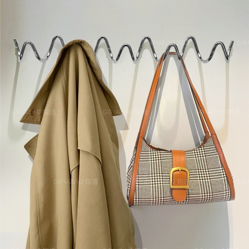 MOMO-ganchos minimalistas para entrada, perchero Bauhaus, colgante de pared detrás de la puerta, ropa de entrada, ganchos para sombreros, ganchos de Metal galvanizado