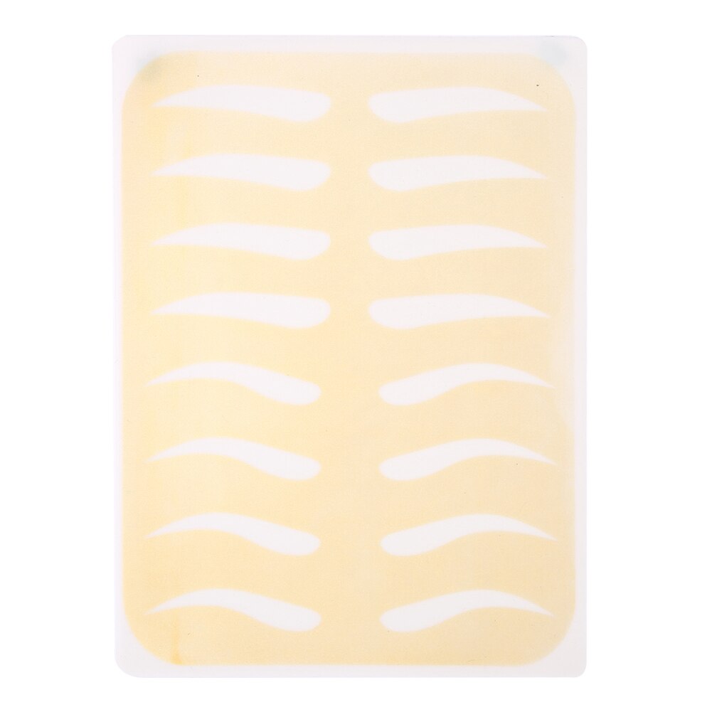 5 uds plantillas de cejas, pieles de práctica de cejas doradas, maquillaje permanente de cuero para practicar cejas, entrenamiento de cejas, modelo de piel falsa de silicona