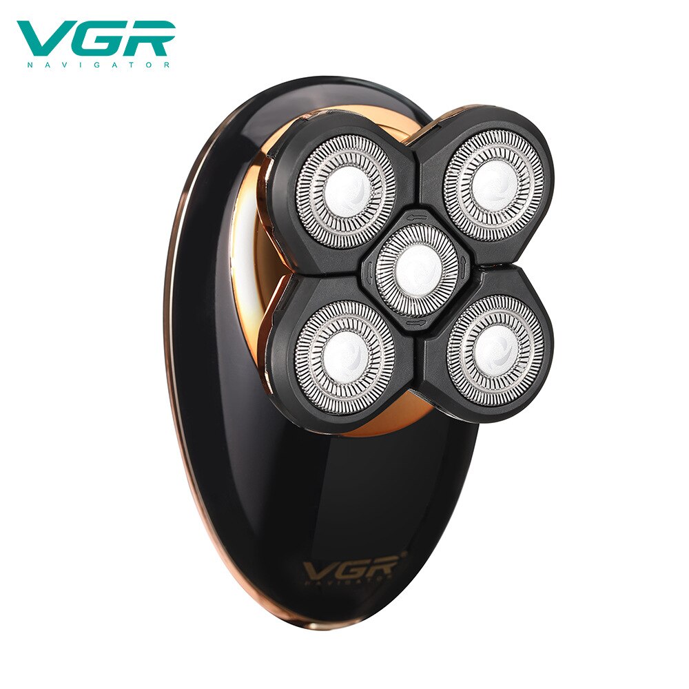 VGR Style rasoir électrique 5-en-1 multi-fonctionnel rasoir hommes coiffeurs lavage cristal liquide affichage numérique 316
