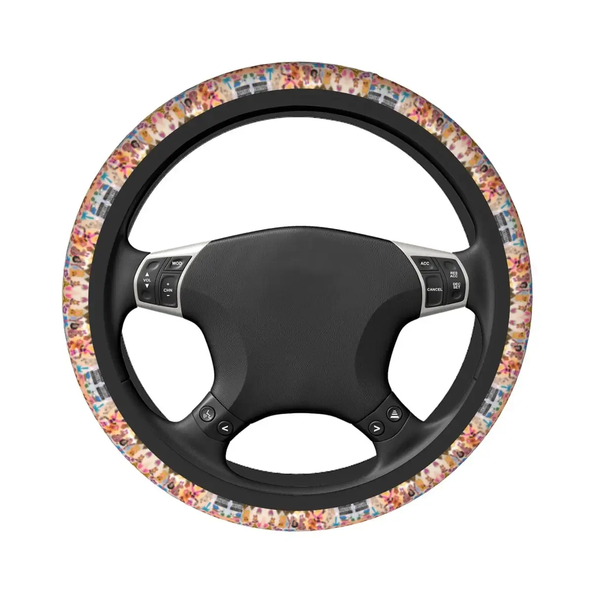 Karol G Manana Sera Bonito Car Steering Wheel Cover Anti-slip Steering Wheel Protective Cover Car-styling Car Accessories
