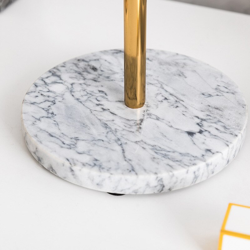 Luksus marmor base rose guld spejl makeup forfængelighed spejl hjem indretning kosmetiske damer kontor sovesal desktop rundt spejl