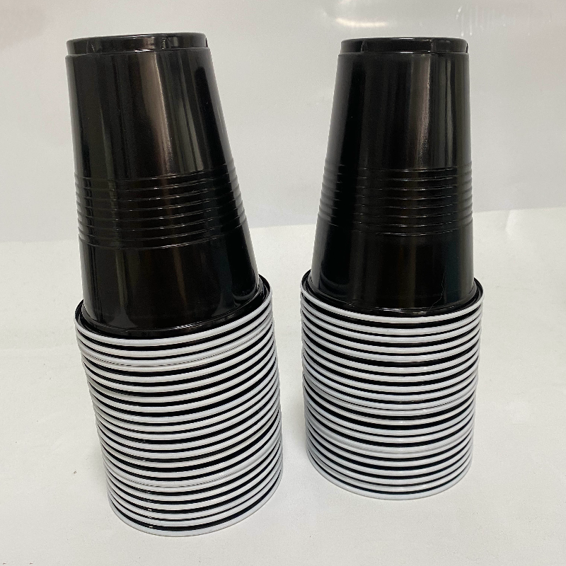 16-Ounce Plastic Party Cups In Rood (50 Pack) wegwerp Plastic Bekers Recyclebaar Rode Kopjes Met Vullen Lijnen Voor Drankjes, Bbq, Picknicks: Paars