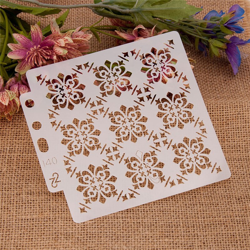 Many Styles Beautiful Stencils for DIY Scrapbooking Plastic Handmade Template Photo Album Cake Tools Diary Decor: S140
