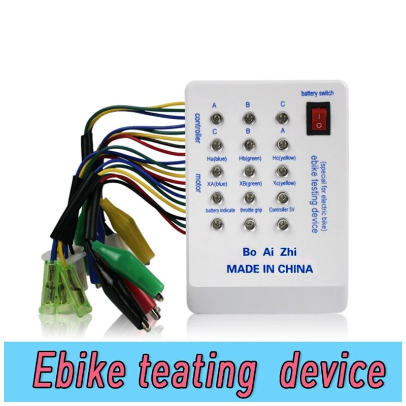 Draagbare E-Bike Tester Borstelloze Motortester Met Indicator 24V/36V/48V/60V/72V Rijden Quick Batterij Aangedreven Gespaard