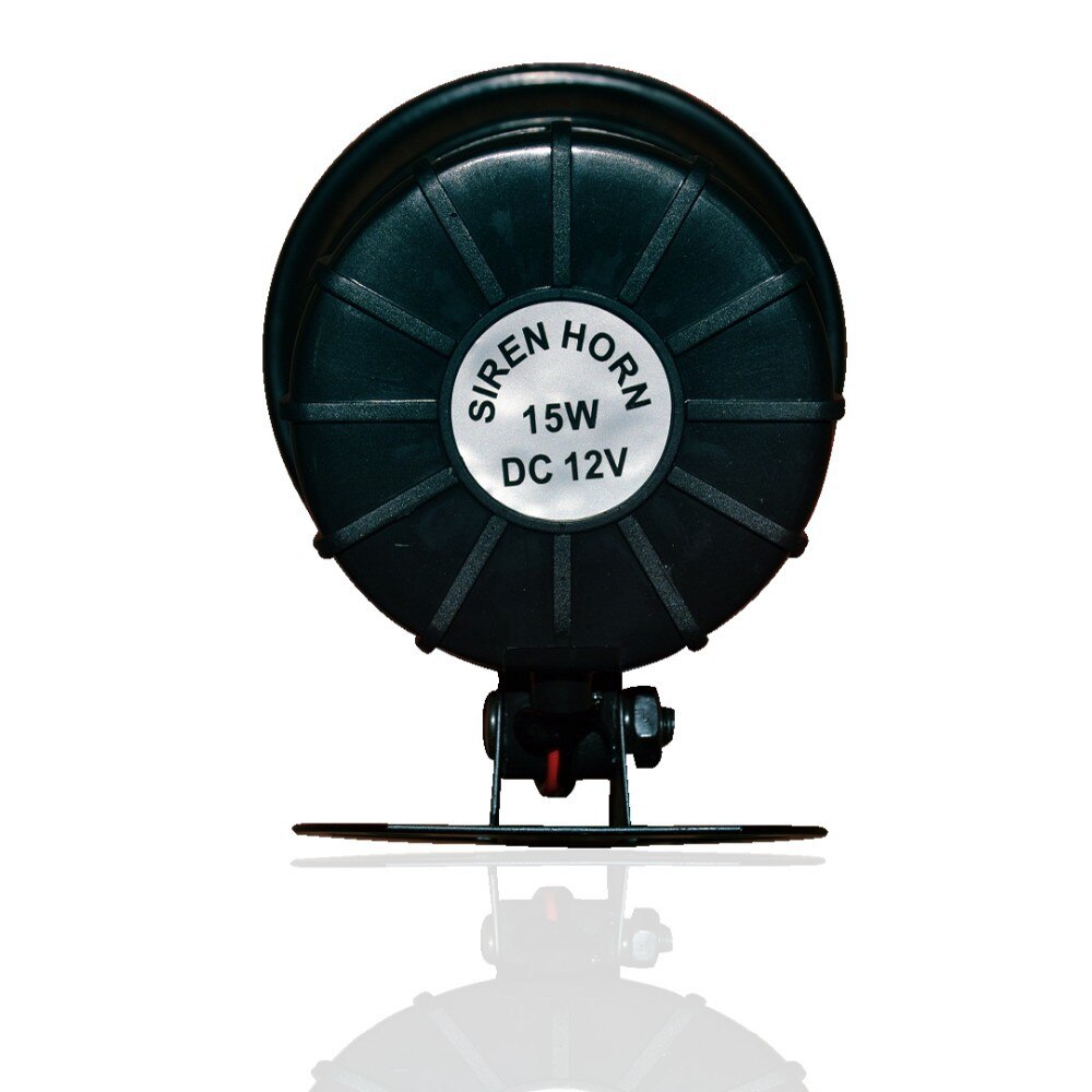 2pcs/Lot 15W DC12V Wired Loud Alarm Siren Horn Outdoor Horn Waterproof Car Alarm Siren Horn Piezo Siren/ Electronical Siren Horn